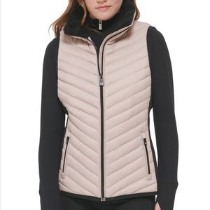 NWOT Calvin Klein Performance Women’s Sherpa Lined Collar Quilted Zip-Up Vest S